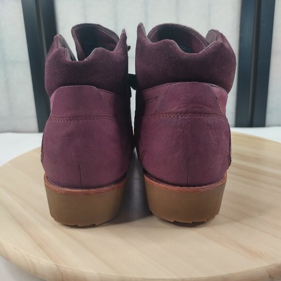 Teva De La Vina Dos Alpine Low Boot Burgundy Waterproof Women US 9.5 - Picture 8 of 16